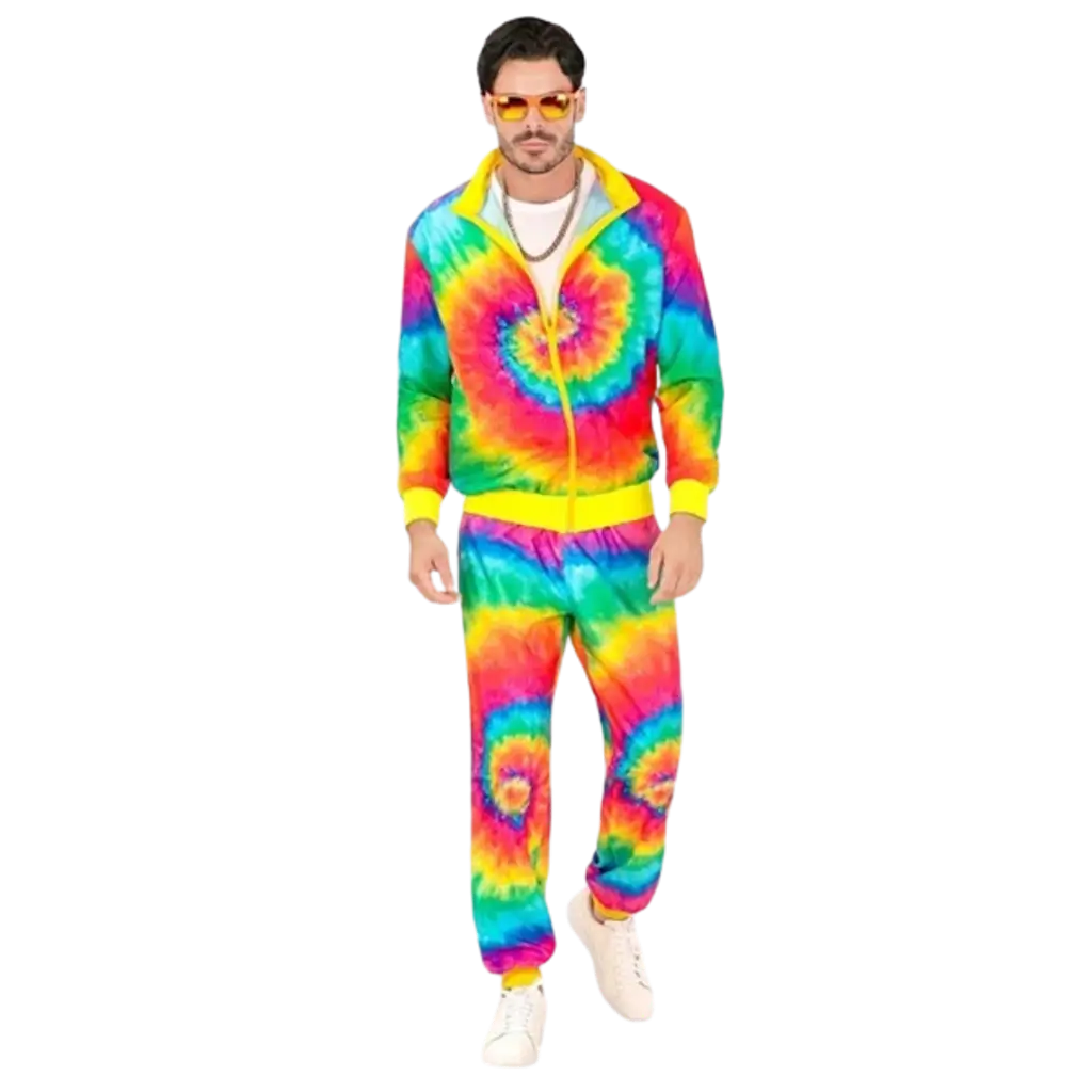 Hippie fashion psychedelic jumpsuit - XL