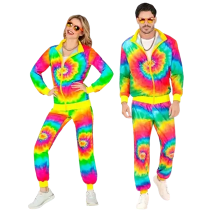 Hippie fashion psychedelic jumpsuit - XL
