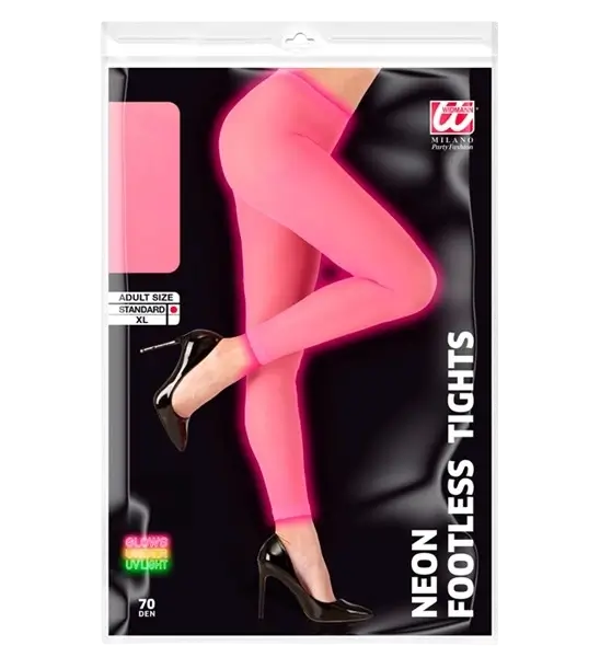 Large fluorescent pink tights