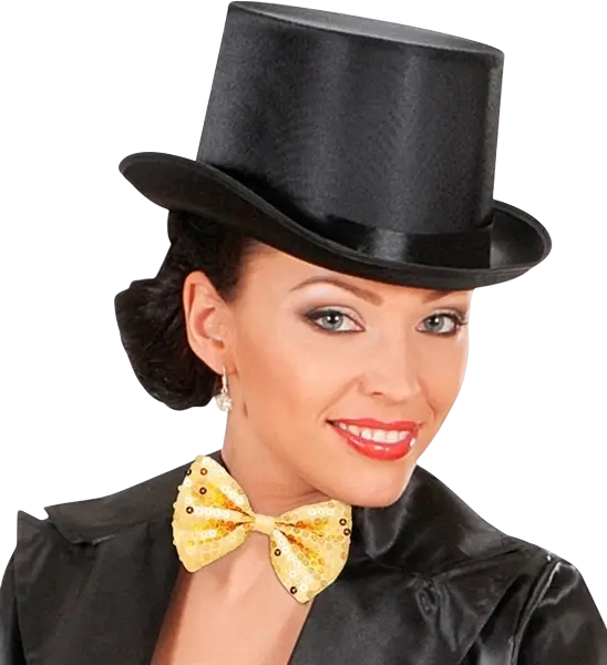 Gold sequin bow tie