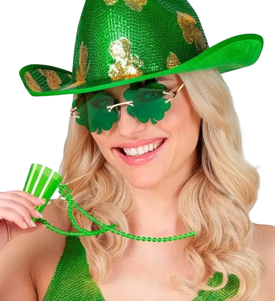 Fluorescent green necklace