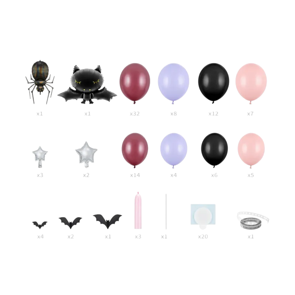 Halloween balloon garland