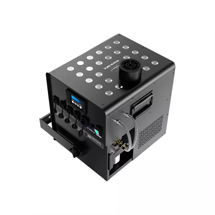 NOVA FOG JET - Fog machine CO2 EFFECT, IP65 + LED 24x9W - Projection 15 metres