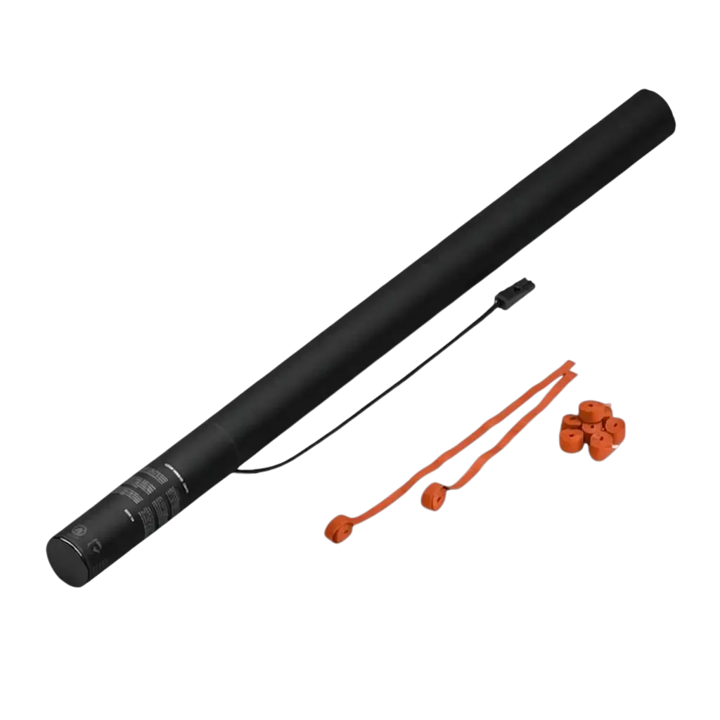 Streamer Red 80 cm electric confetti gun