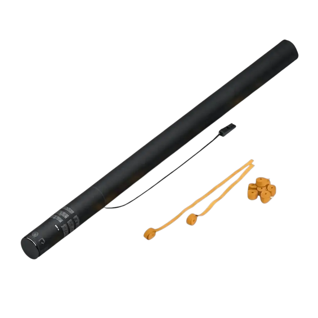 Streamer Orange electric confetti gun 80 cm