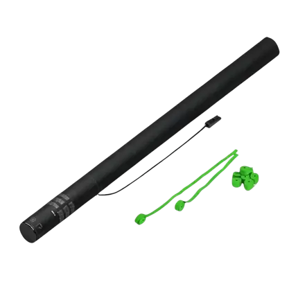 Streamer Green 80 cm electric confetti gun