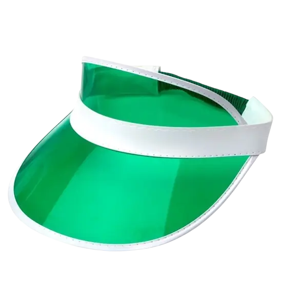 Green peaked cap