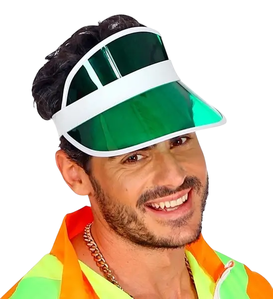 Green peaked cap