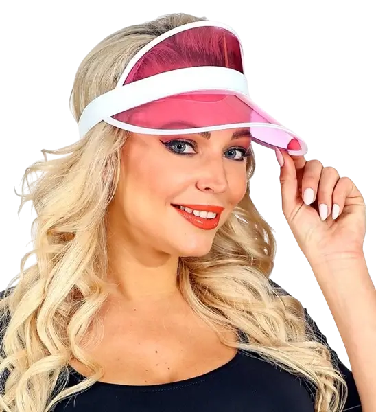 Pink peaked cap