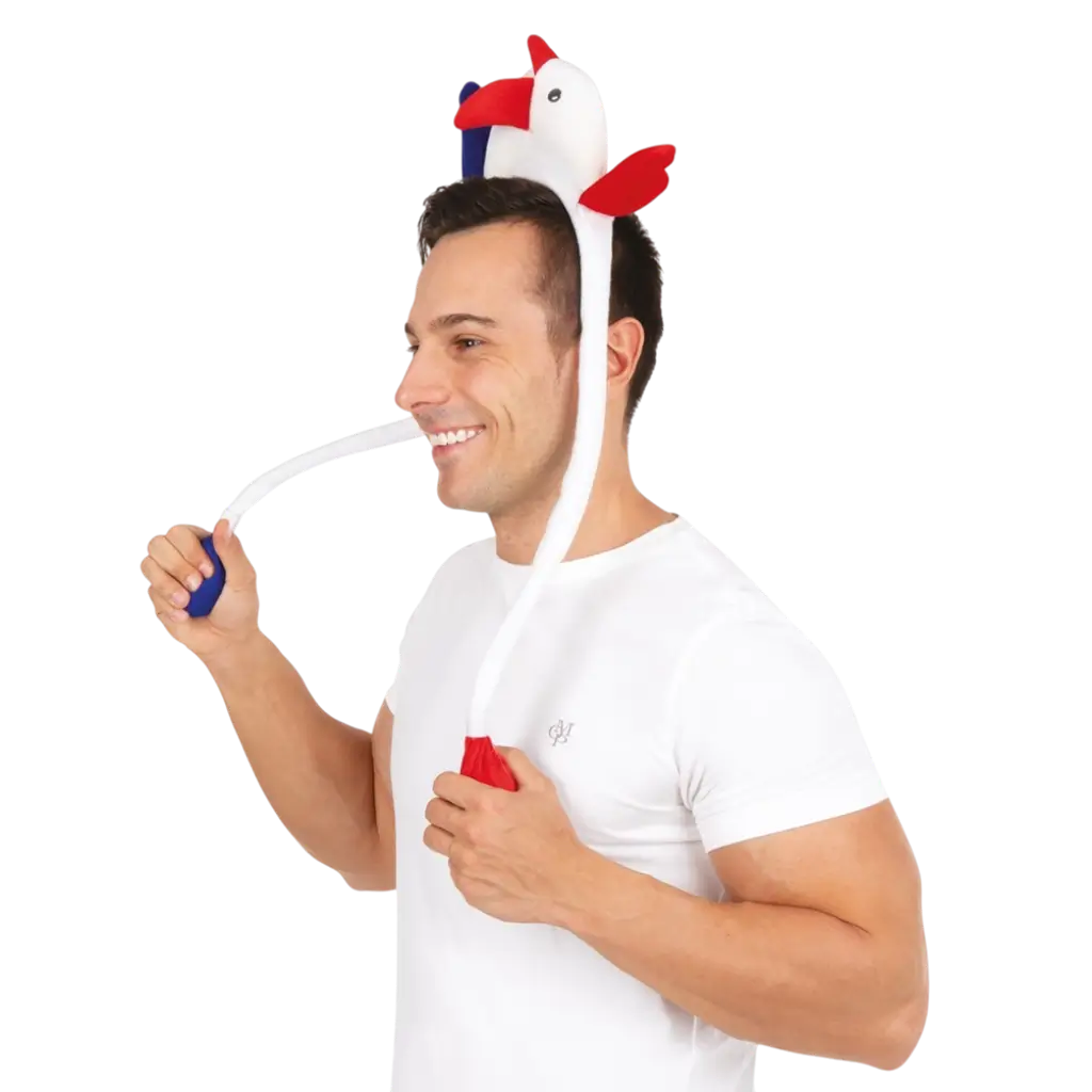 Coq Animé headband - blue, white, red - Supporter France