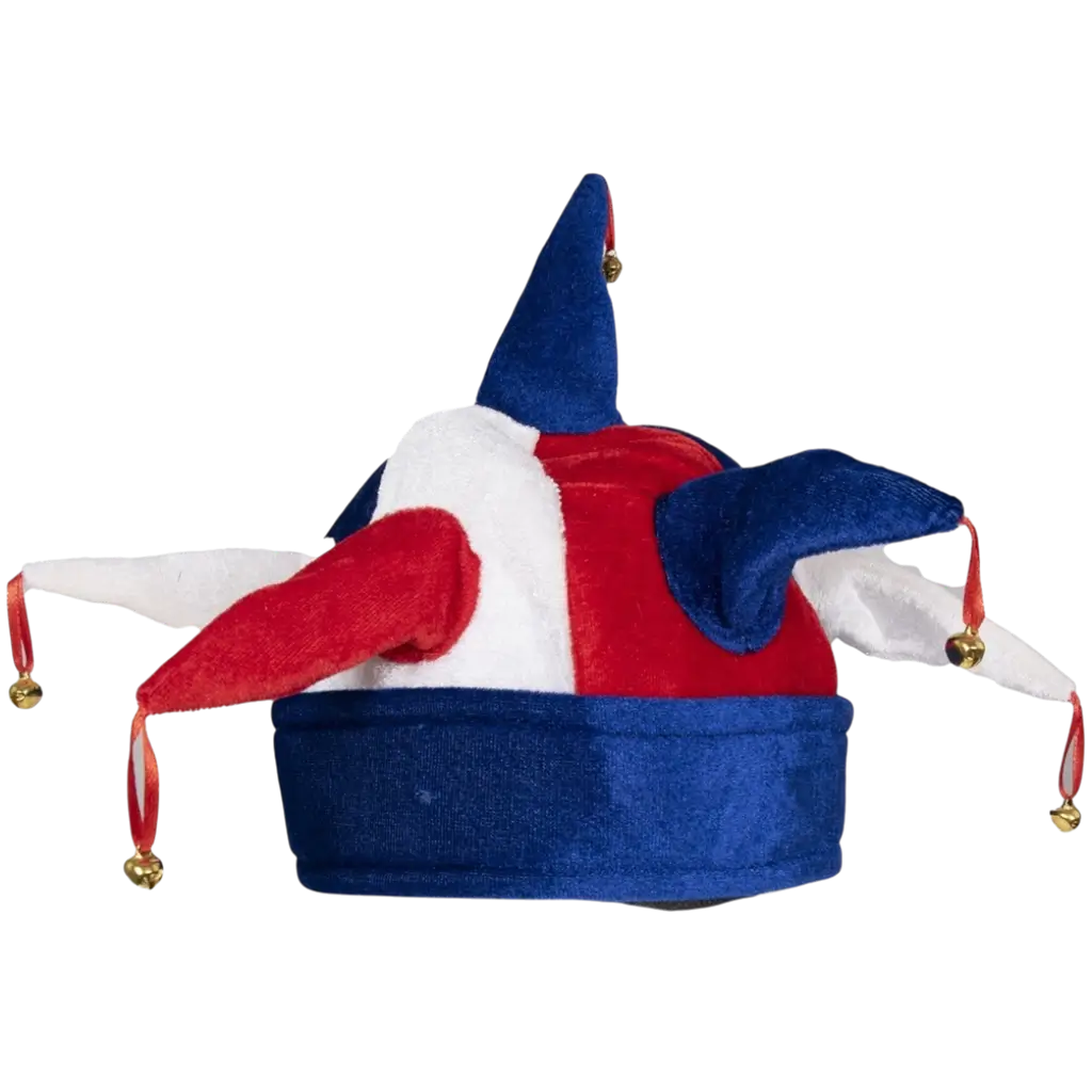 Jester hat - blue, white, red - Supporter France