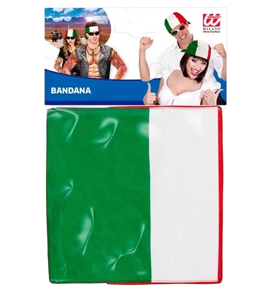 Bandana Italy 55 cm in cotton - Supporter and fancy dress
