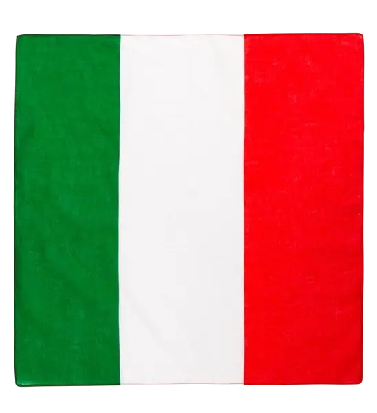 Bandana Italy 55 cm in cotton - Supporter and fancy dress