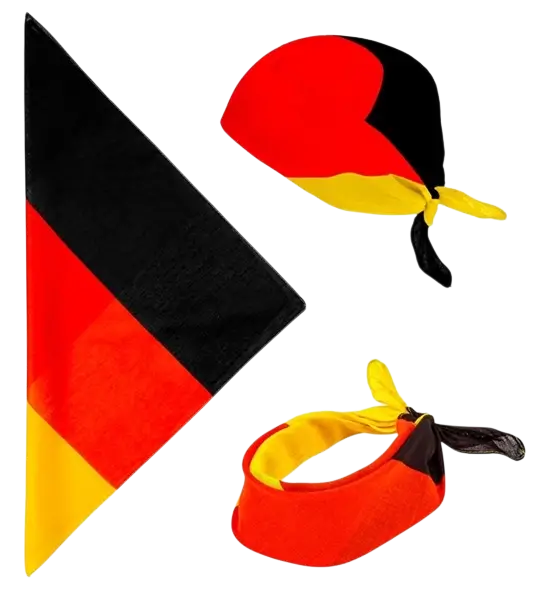 Bandana Germany 55 cm in cotton - Supporter and fancy dress