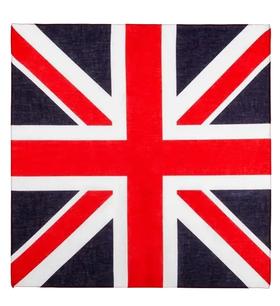 Bandana Great Britain 55 cm in cotton - Supporter and fancy dress