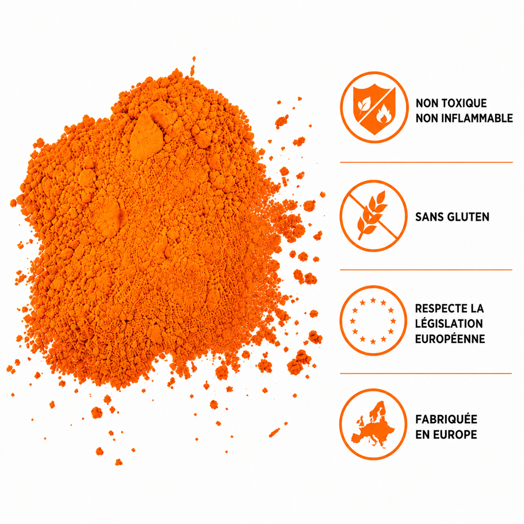 Holi ORANGE powder – 75-gram sachet
