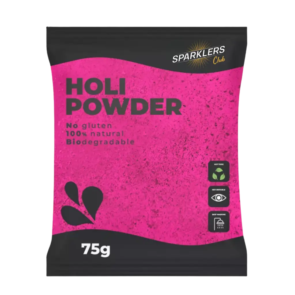 Holi PINK Powder – 75-gram sachet