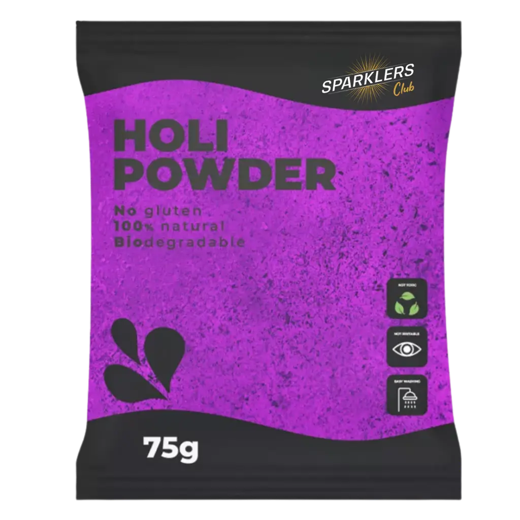 Holi Purple Powder – 75-gram sachet