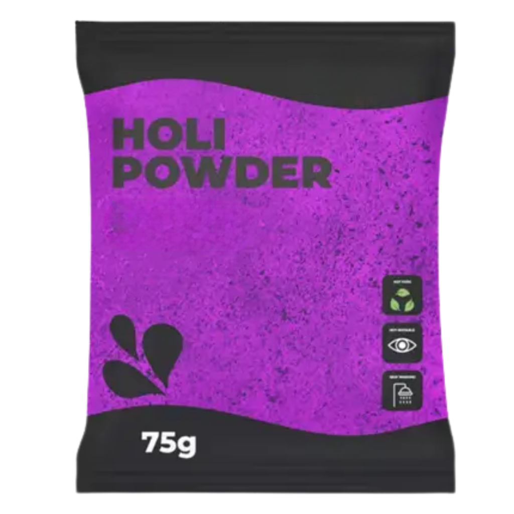 Holi Purple Powder – 75-gram sachet