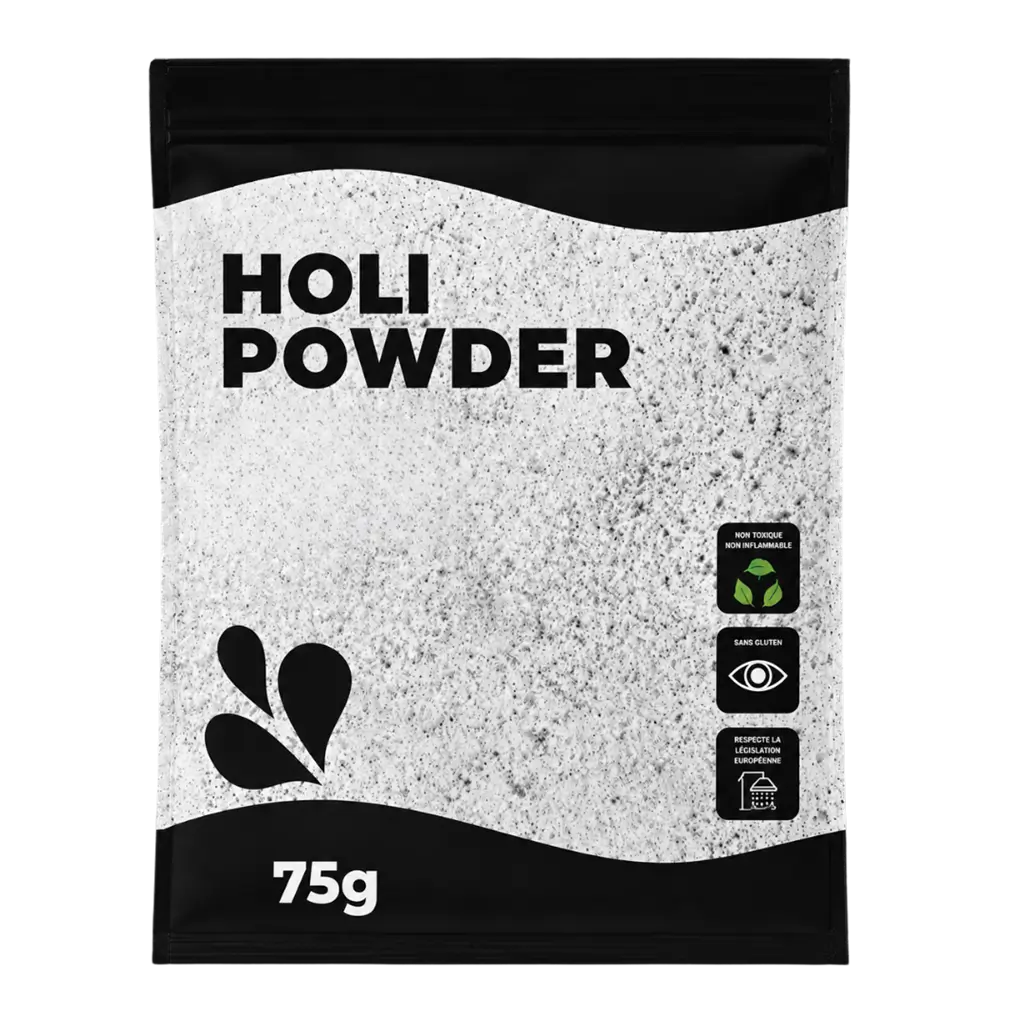 Holi WHITE Powder – 75-gram sachet