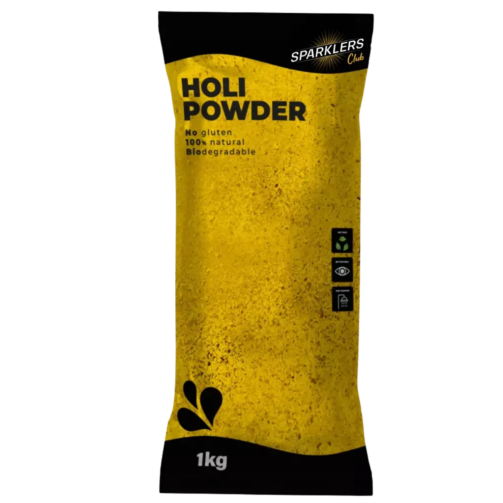 Yellow Holi Powder – 1kg bag