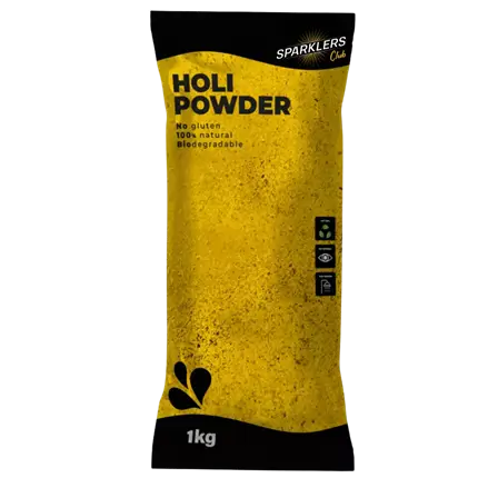 Yellow Holi Powder – 1kg bag