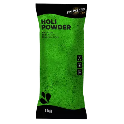 Green Holi Powder – 1kg bag