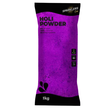 Holi Purple Powder – 1kg bag