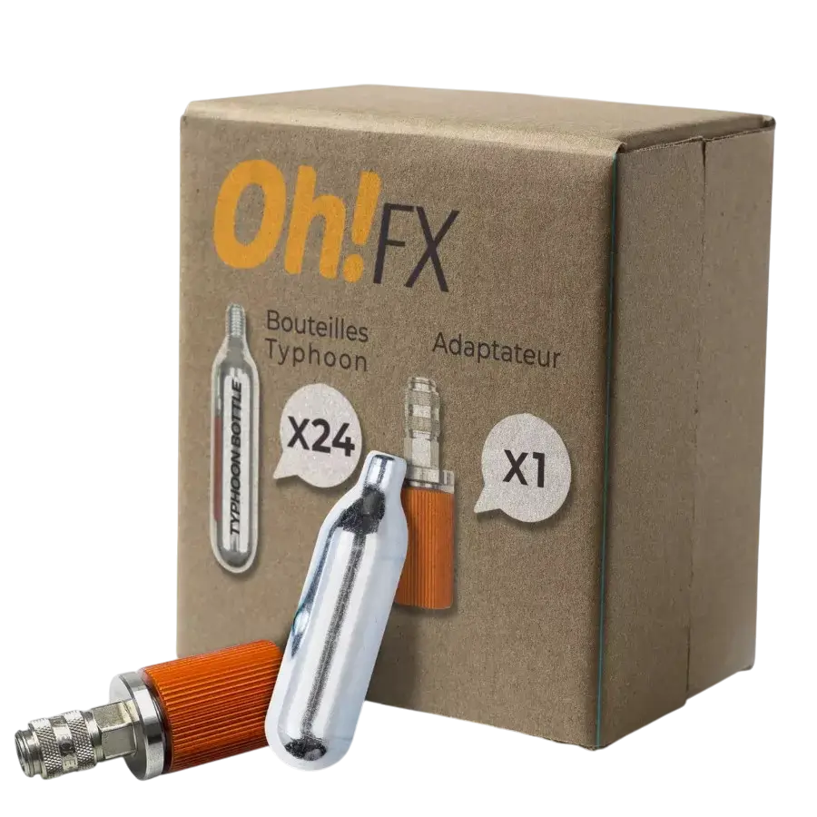 OhFx® Adapter and Typhoon Bottles for the Typhoon Gun – Set of 24