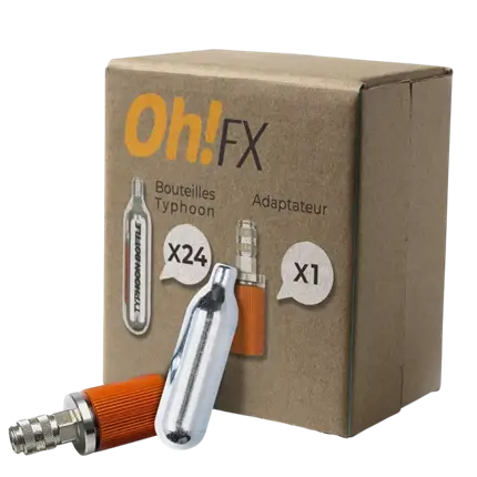 OhFx® Adapter and Typhoon Bottles for the Typhoon Gun – Set of 24