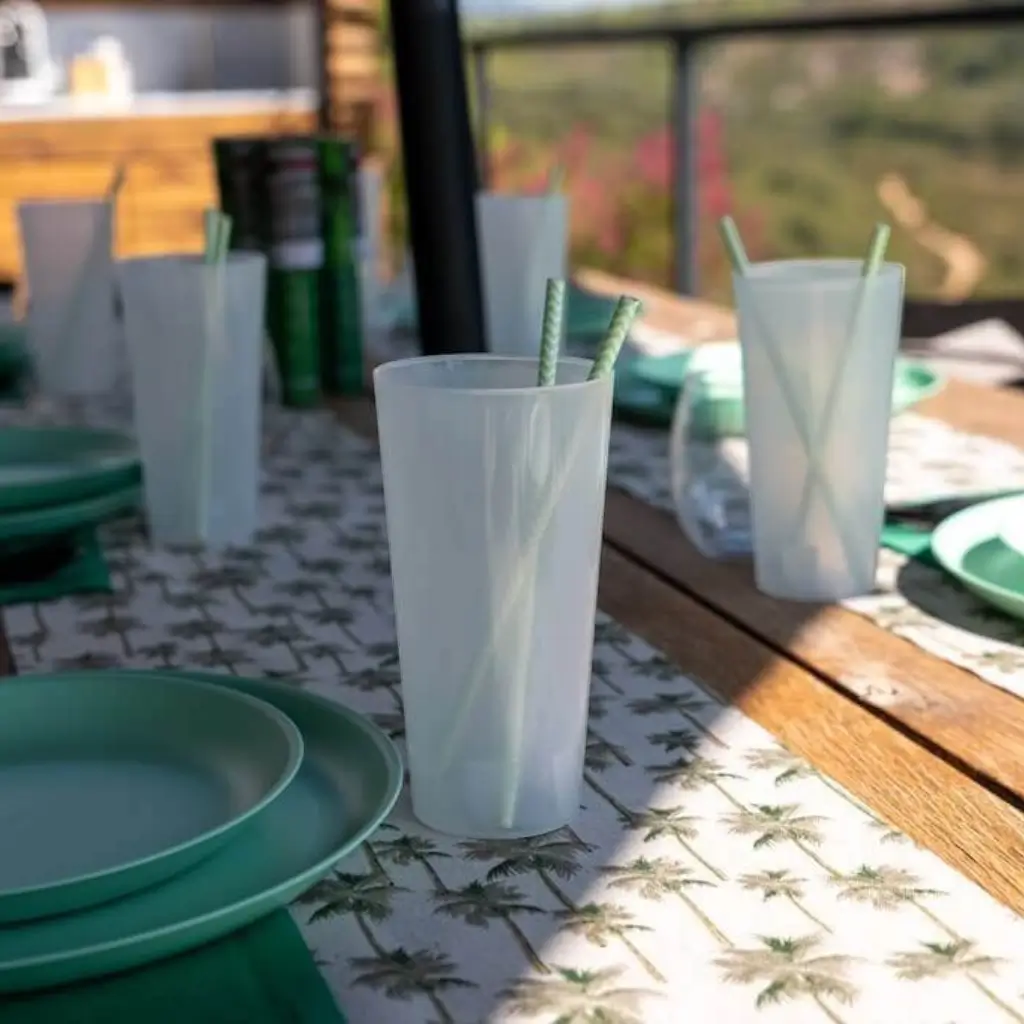 Set of 50 Ecocup cups, 25cl capacity (33cl to the brim), reusable – Demi, Juice, Soft drinks