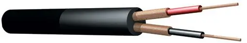 100-metre DMX cable reel, 6 mm, black – 2 conductors + shielding