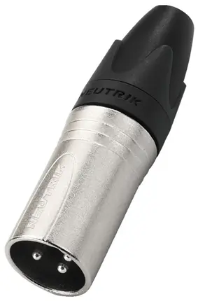 3-pin male XLR connector – Neutrik® brand