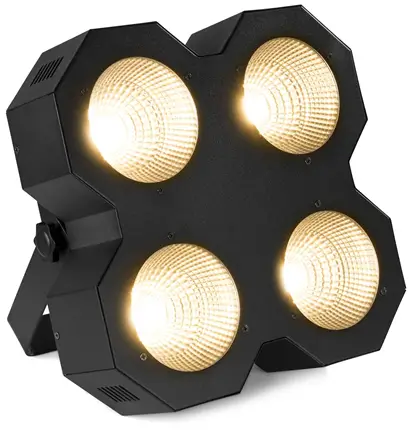 4 x 50 W COB LED stage floodlight, warm white - SB400 - beamZ