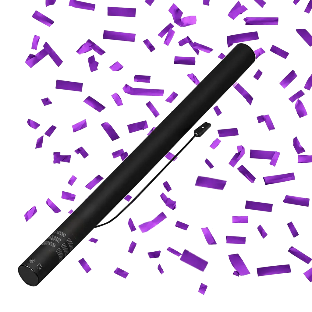 80 cm Electric Confetti Cannon – Purple