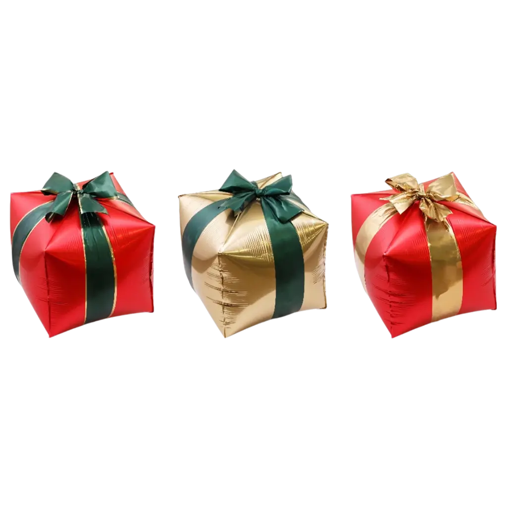 Set of 3 Aluminium Christmas Gift Balloons – Christmas Decorations