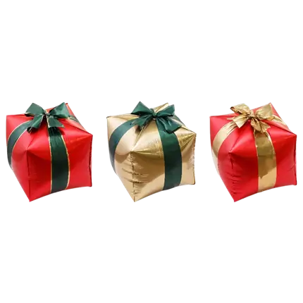 Set of 3 Aluminium Christmas Gift Balloons – Christmas Decorations