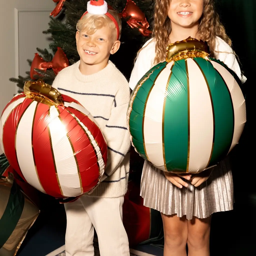 Set of 3 Aluminium Christmas Baubles – Christmas Decorations
