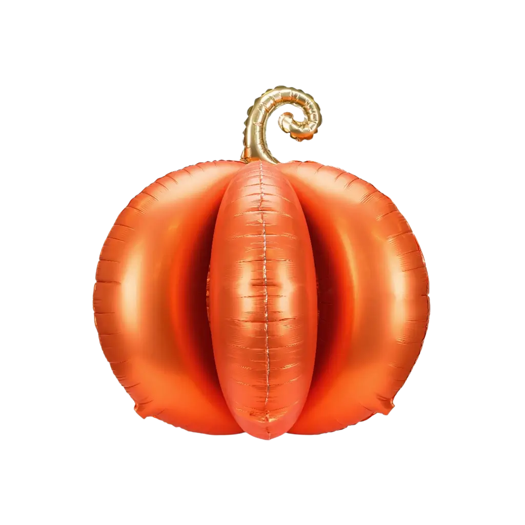 Giant 3D Aluminium Pumpkin Balloon, 90 x 90 cm – Halloween Decoration