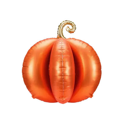 Giant 3D Aluminium Pumpkin Balloon, 90 x 90 cm – Halloween Decoration