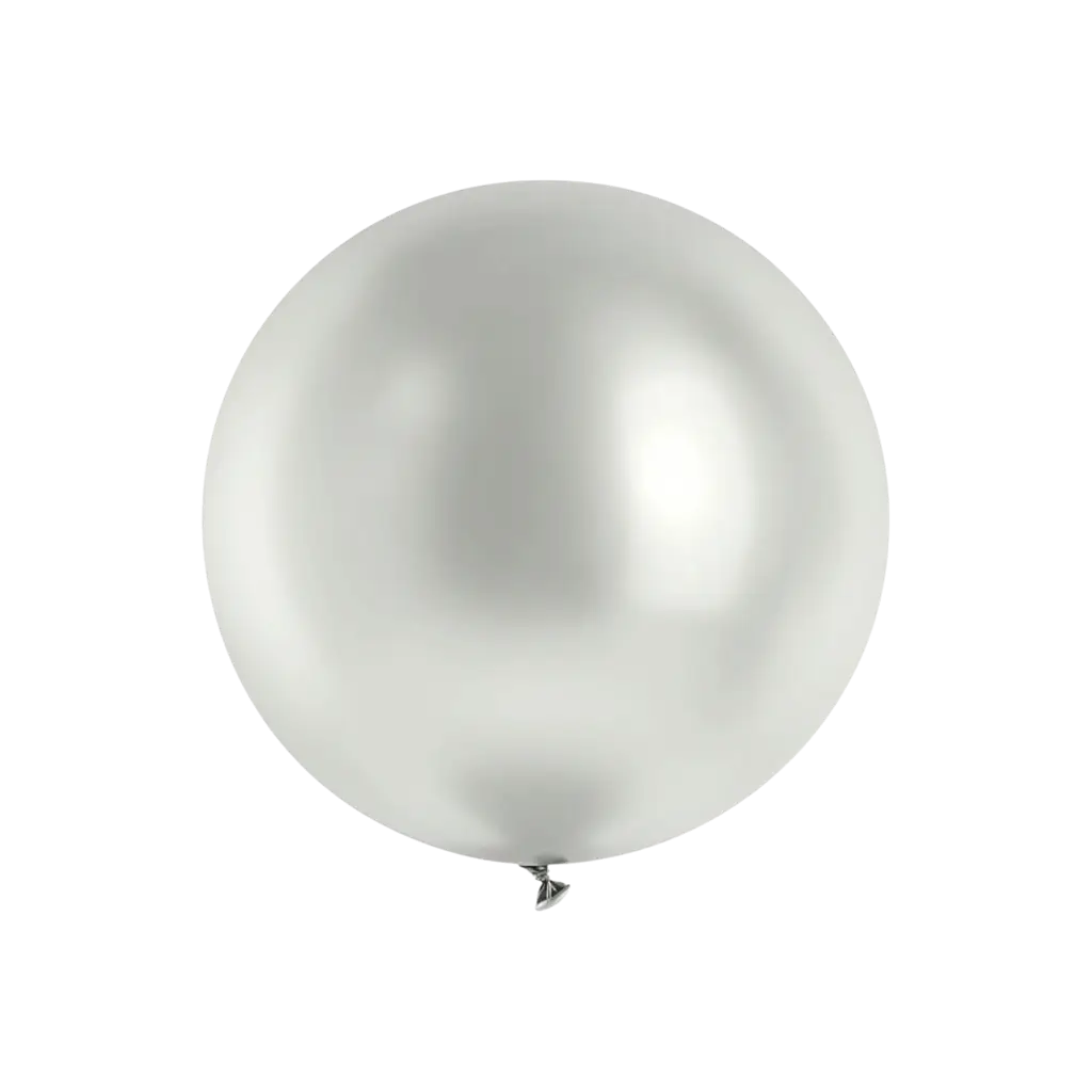 Giant Shiny Silver Metal Ball, Ø 100 cm