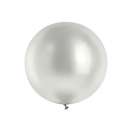 Giant Shiny Silver Metal Ball, Ø 100 cm