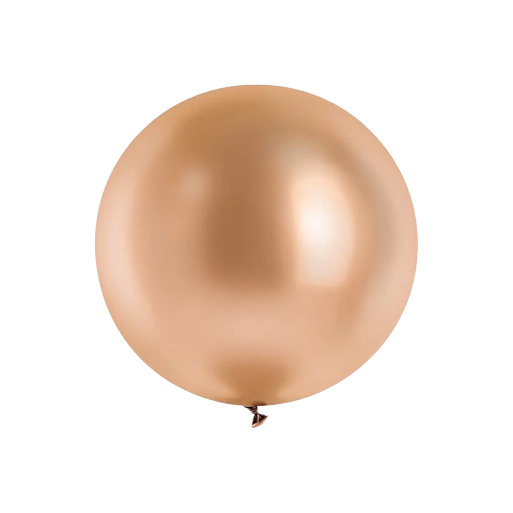 Giant Metallic Rose Gold Balloon, Ø 100 cm