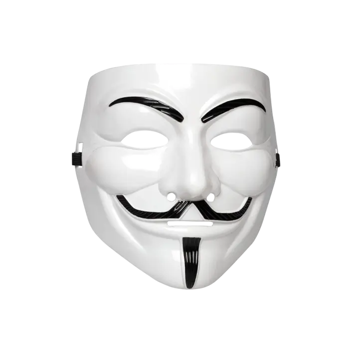 Anonymous Guy Fawkes Mask – White V for Vendetta Mask