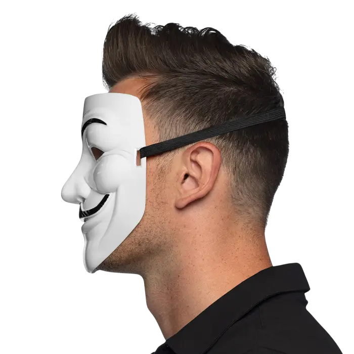 Anonymous Guy Fawkes Mask – White V for Vendetta Mask