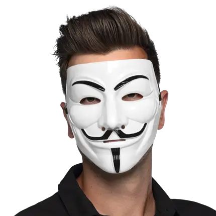 Anonymous Guy Fawkes Mask – White V for Vendetta Mask