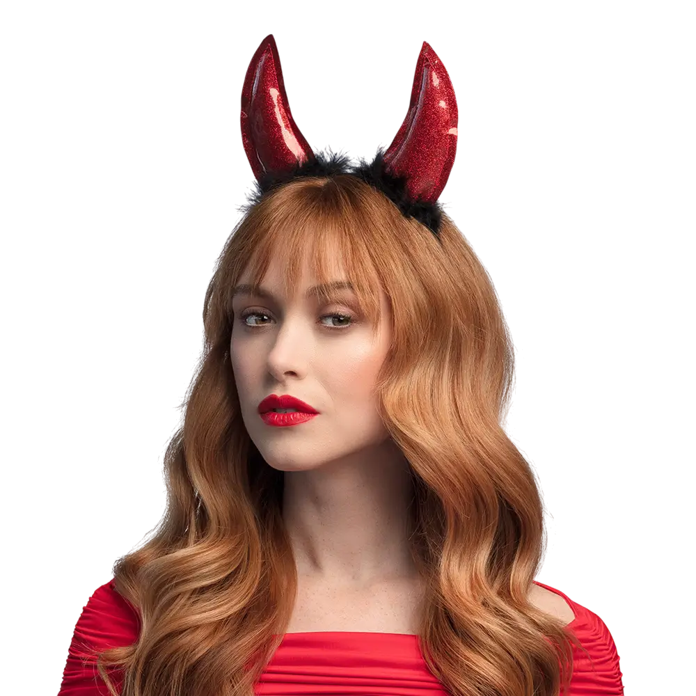 Red Devil Headband – Devil’s Horns Halloween