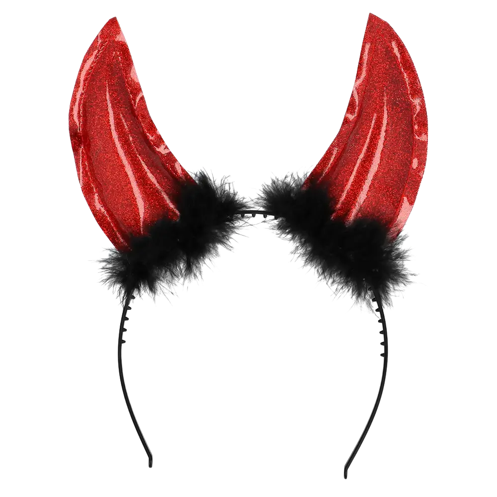 Red Devil Headband – Devil’s Horns Halloween