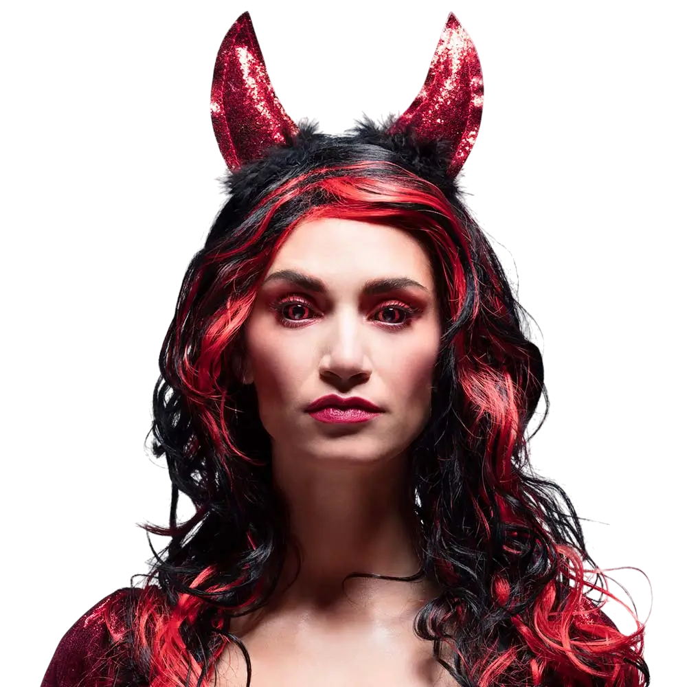 Red Devil Headband – Devil’s Horns Halloween