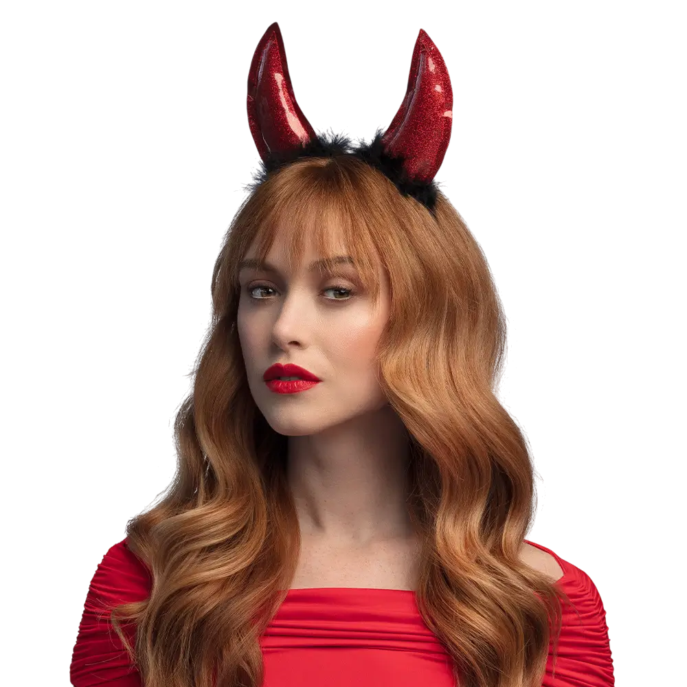 Red Devil Headband – Devil’s Horns Halloween